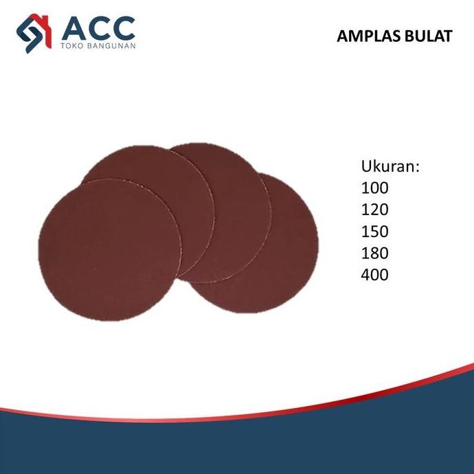 Amplas Bulat Halus Sedang Kasar Allshop
