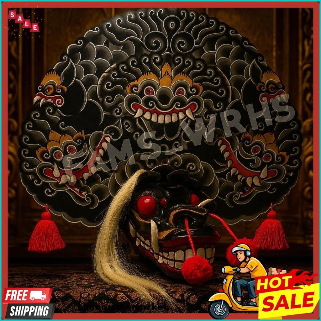 Barongan Telon Vip Ukuran 22 Full Kayu Barongan Caplokan Kayu