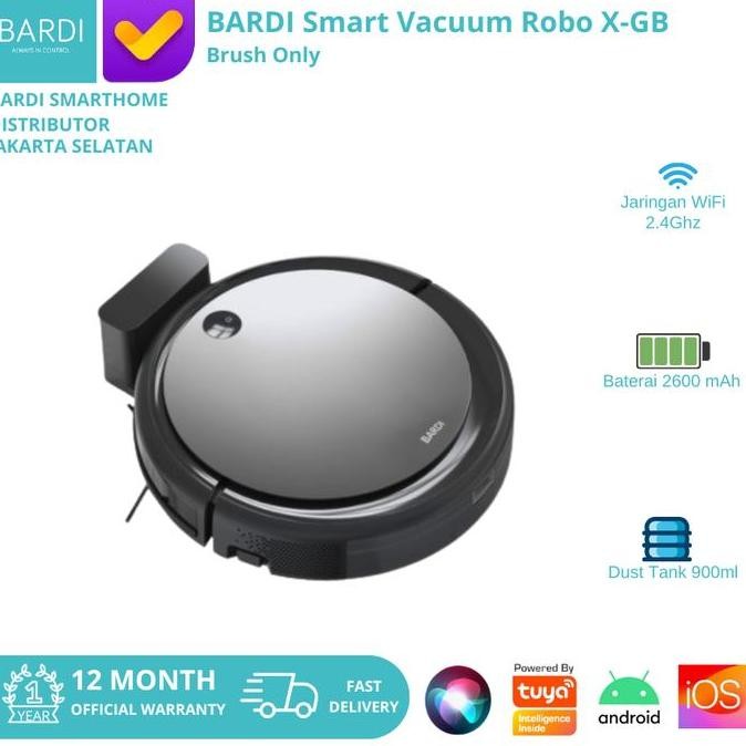 BARDI Vacuum Robot X-GB Vacuum Cleaner - Smart Robot Vacuum BARDI Sapu Otomatis