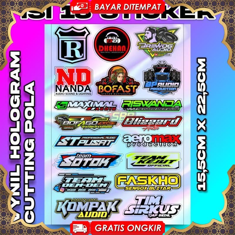

Promo Baru STIKER HOLOGRAM SOUND SYSTEM CUTTING ISI 17 | Viral Kekinian Terbaru 2025 QF-01