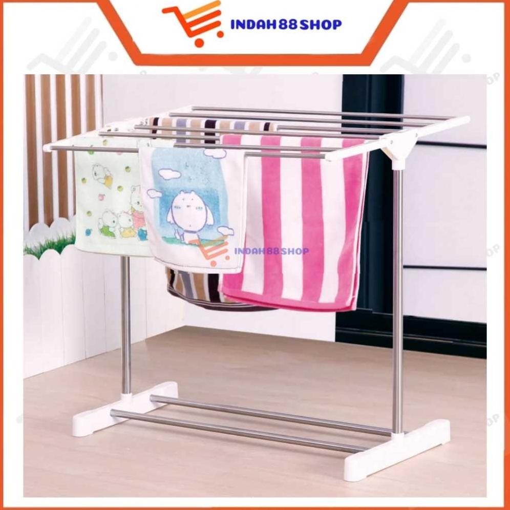 Jemuran Handuk Lipat Stainless / Jemuran Lipat Portable