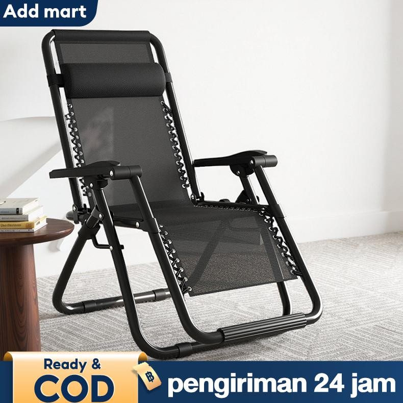 Kursi Santai Kursi Lipat Kursi Rebah Kursi Malas Outdoor Kasur Lipat Folding Bed Sofa Bed Kursi Sant