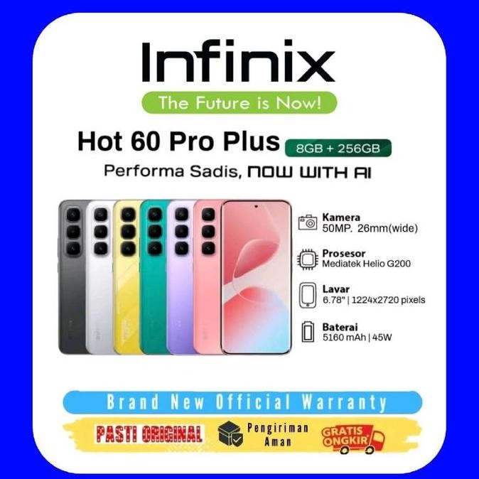 NEW HP INFINIX HOT 60 PRO PLUS 5.95mm DESIGN 3D CURVED AMOLED