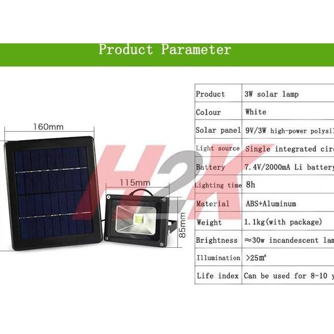Lampu Solar - Lampu Sorot - Lampu Tembak - Lampu Taman - Emergensi LED