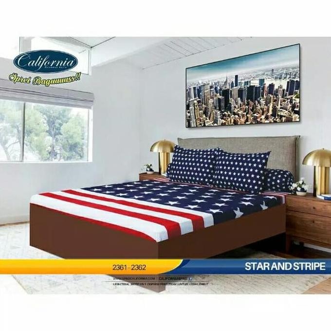 TERLARIS - sprei USA /bendera amerika 180 & 160