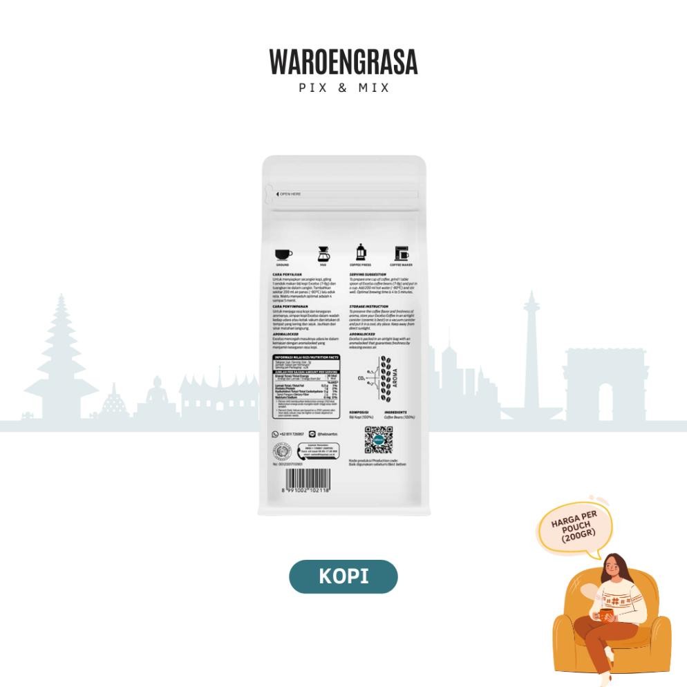 

Ready!! Excelso Kopi Bubuk Robusta Gold 200gr Aroma Kacang