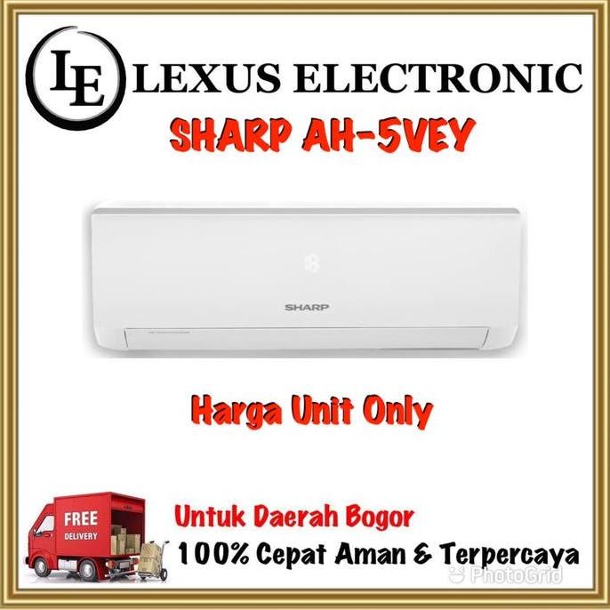 TERMURAH - SHARP AC 0,5 PK | AH-A5VEY | 5VEY | STANDART | FREON R32