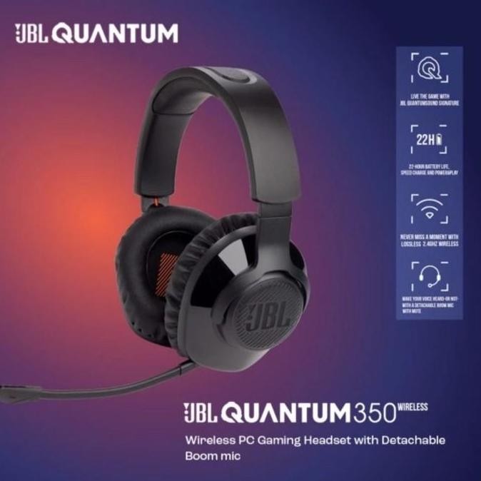 JBL Quantum 350 Wireless Gaming Headset Headphone with Microphone Mic