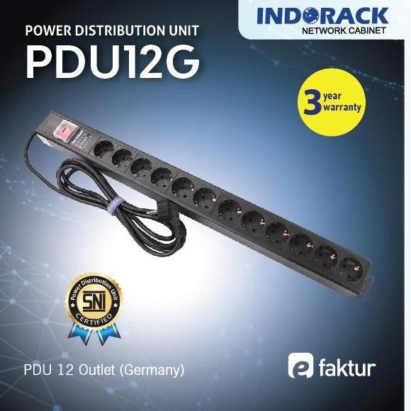 TERLARIS - PDU12G - PDU 12 Outlet Germany Socket - INDORACK