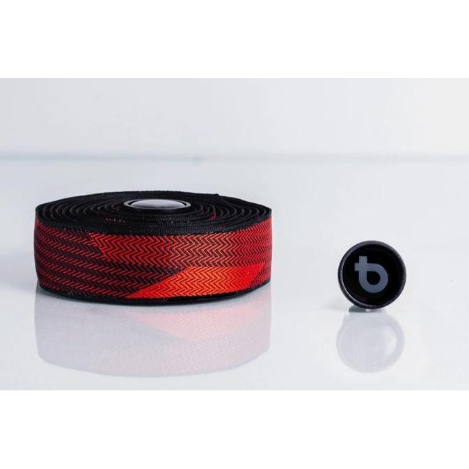 TERLARIS - BTP POLY WOVEN BAR TAPE - BLACK/RED