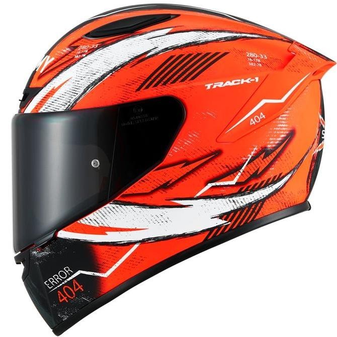 HELM SUOMY TRACK-1 404 - ORANGE FLUO (VISOR CLEAR)