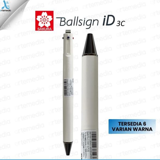 

Sakura Ballsign ID 3C Multipen Ballpoint Gel Pen Retractable Pulpen