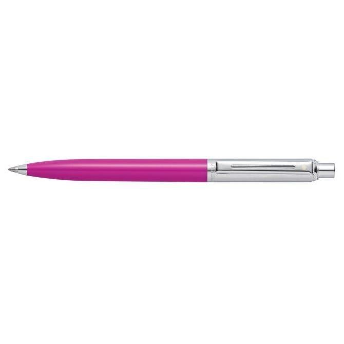

NEW Sheaffer Sentinel Brushed Chrome Cap and Fuchsia Barrel Ballpoint