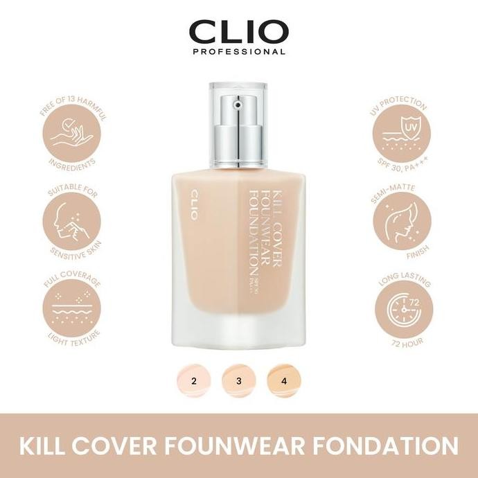CLIO Kill Cover Founwear Foundation SPF 30, PA+++