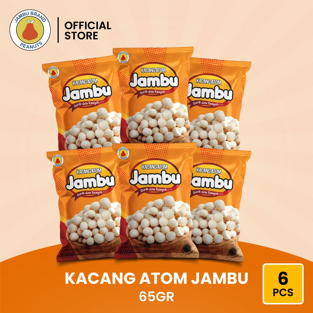

Kacang Atom Jambu 65 Gr (isi 6 Pcs)