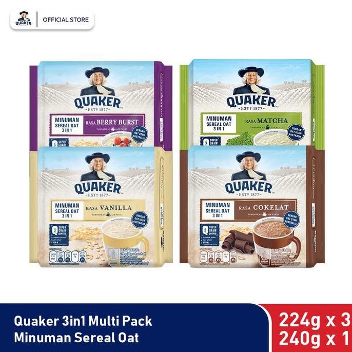 

Quaker 3in1 Minuman Sereal Oat Multi Pack SemuaRasa