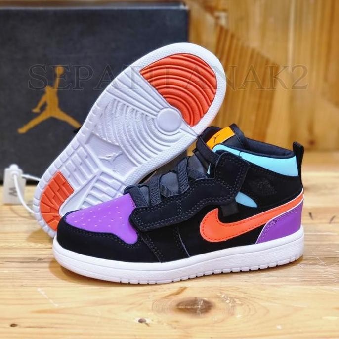 Sepatu Anak Nike Air Jordan 1 Mid Import/Multicolor Candy/Grade Ori