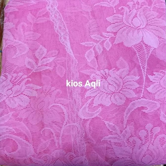Kelambu Tilai Pink Bubungan Paris Ukuran Besar