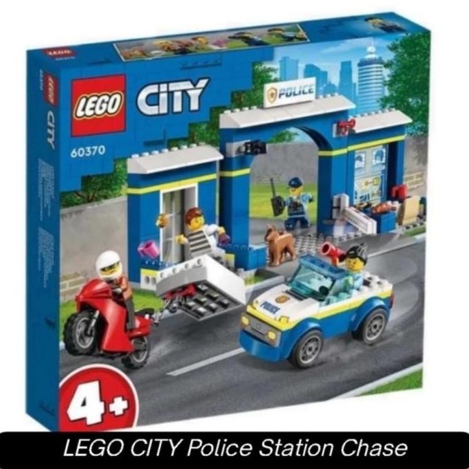 Lego City Police Station Chase DIY Kantor Mobil Motor Polisi