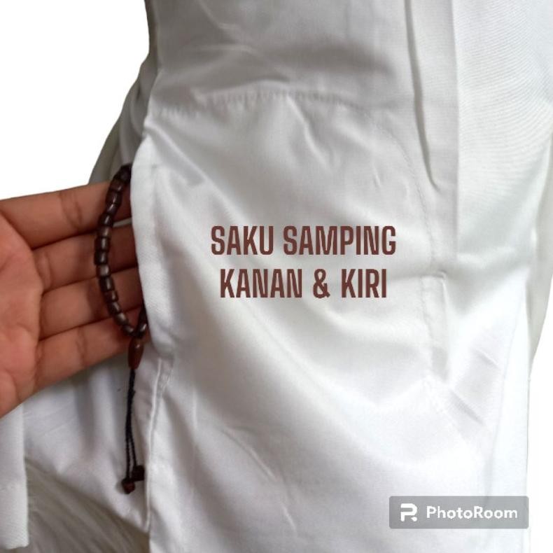 Terbaik Baju Koko Putih Polos Lengan Panjang Dewasa / Baju Koko Murah ZFA-16