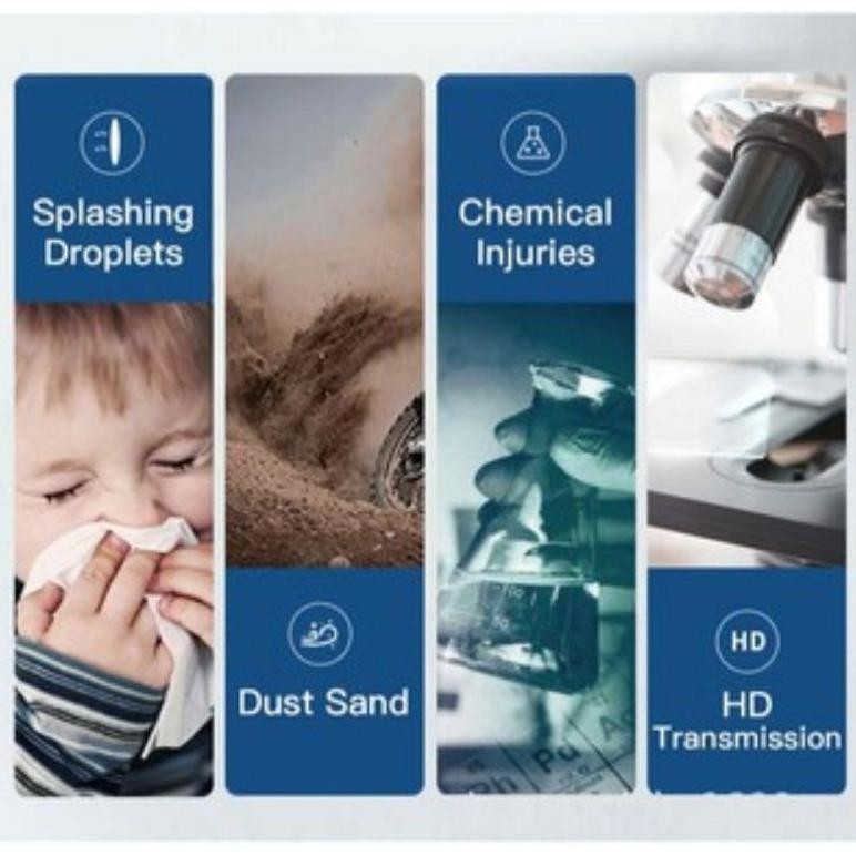 Jg-8 Face Shield Full Face Anti Fog Pelindung Wajah Kacamata Masker Mask Motor Sepeda Jg-8