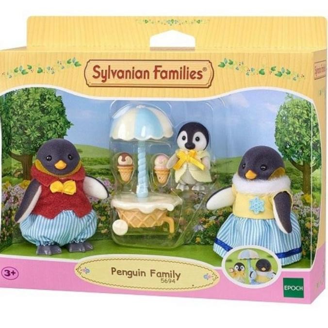 Mainan Boneka Sylvanian Penguin Family Doll 3 Figure