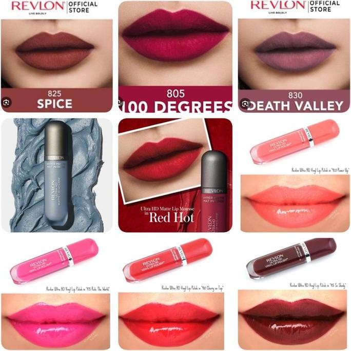 Promo Lipstik Revlon Ultra HD Matte Lip mousse , vinyl lip Original lipstick USA COD