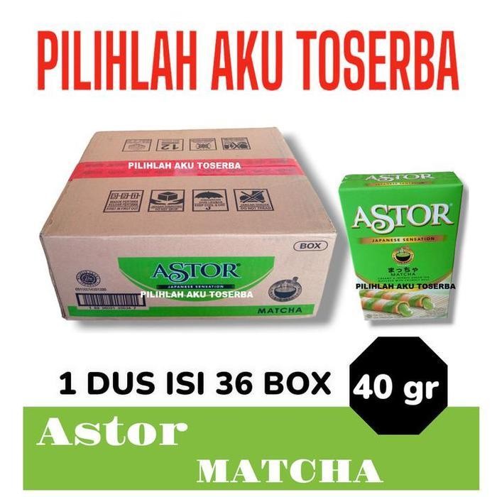 

Astor Waferstick Matcha 40 Gr - 1 Karton Isi 36 Box @40 Gr Terbaru Best Quality 100% Original