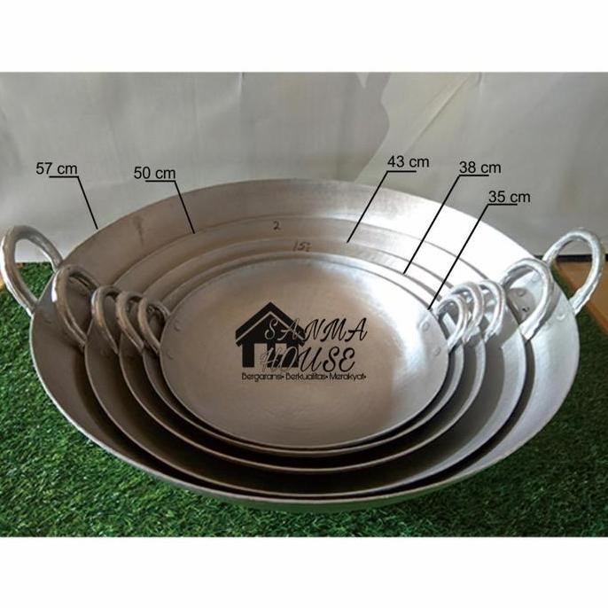 Wajan Garut Satu Set Uk 25 30 35 Cm Bahan Tebal Anti Lengket Allshop