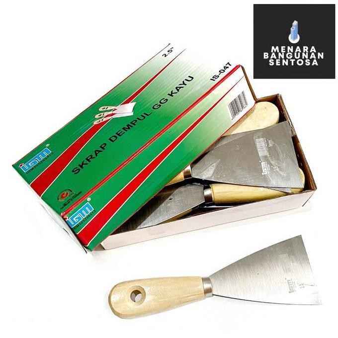 *****] Kapi Kayu IGM Baja Asli 2.5" Inch - Kape Pisau Dempul Scapper
