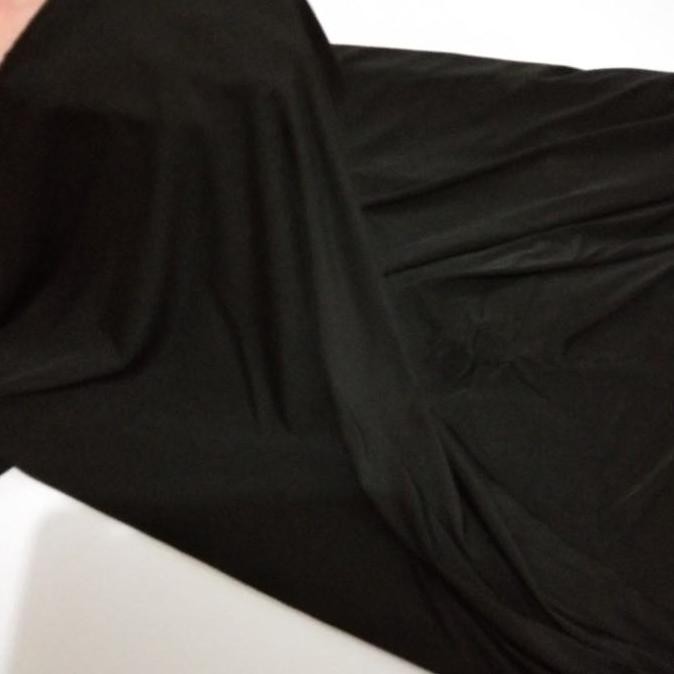 Kain Lycra / Spandex (Hitam)