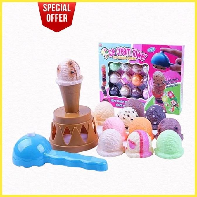 

Promo Ice Cream Tower Permainan Anak Es Krim Susun COD