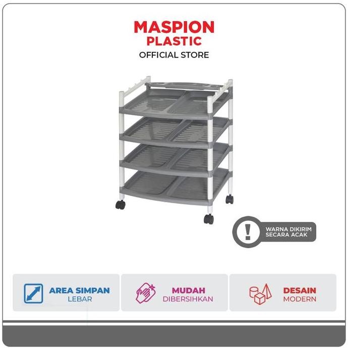 PROMO Maspion Rak Sepatu Plastik Ziga Susun 4