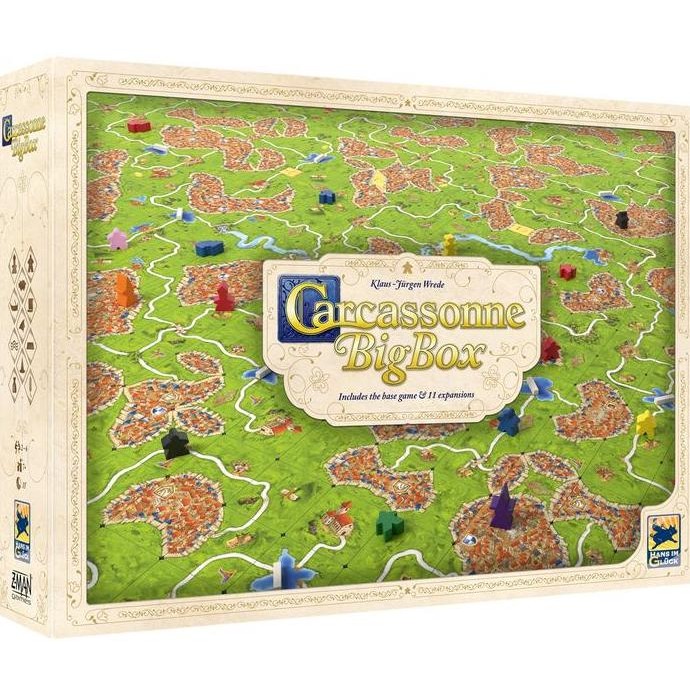 Promo Carcassonne Big Box (Original) Board Game COD