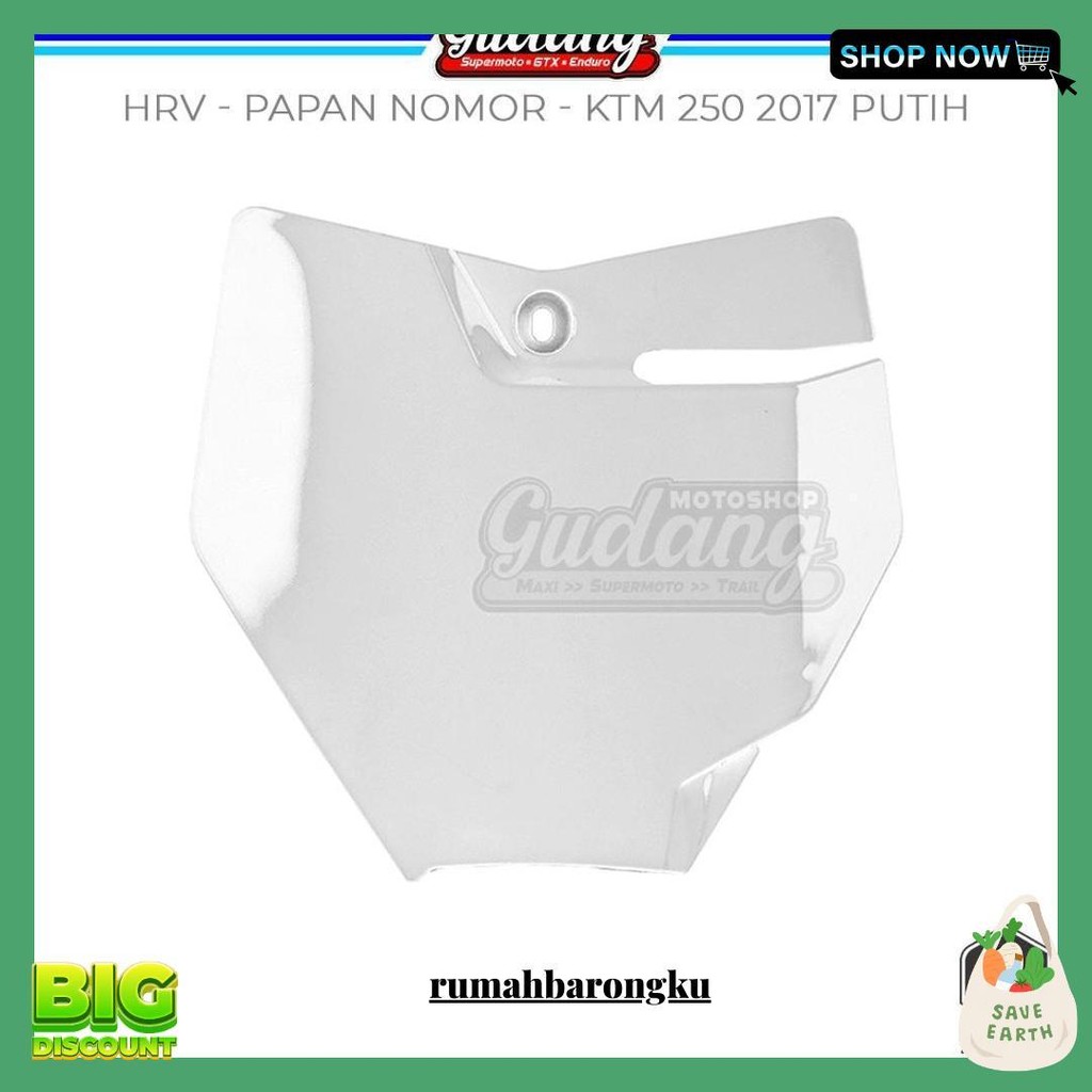 Papan Nomer Plat Nomor Trail Ktm 250 2014 Sixday Ktm 250 2017 Hitam Orange Putih Bisa Cod