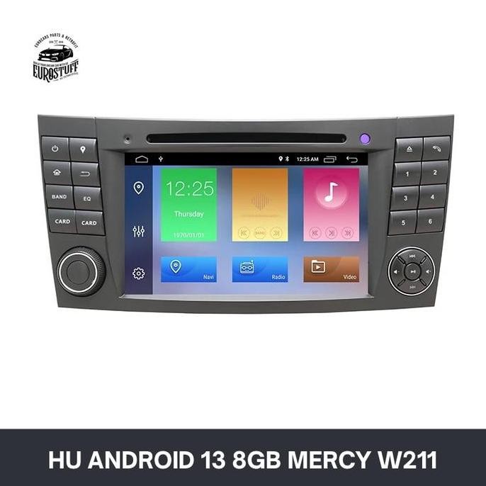 * Head Unit Android 13 8Gb Apple Carplay Kamera Mundur Mercy W211 W219 *