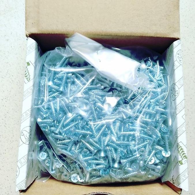 Sekrup Tapping Kepala Rata 6X1=2,5Cm /Sekrup Fh 6X1 Moonlion