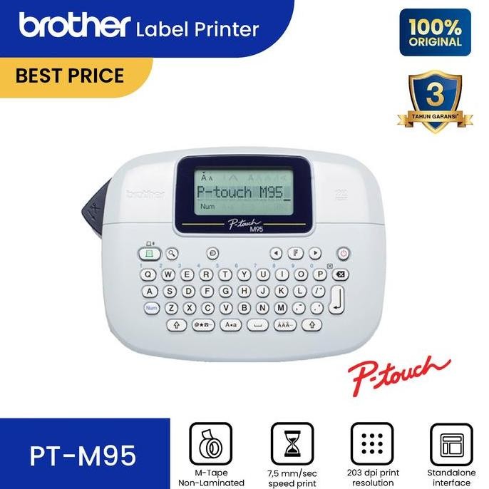 

Brother Label Maker PT-M95 - Printer Label M-Tape PTM95/PT90