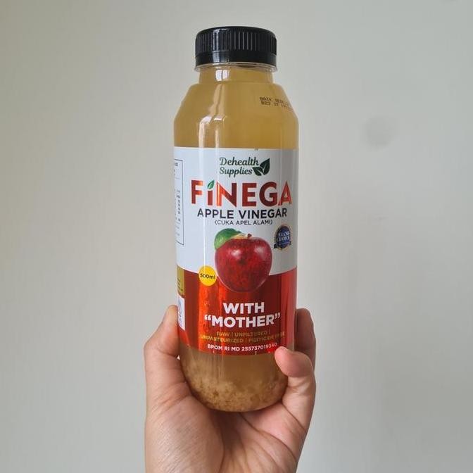

Finega Cuka Apel Apple Vinegar Acv With Mother 500Ml (Plastik) Vinega