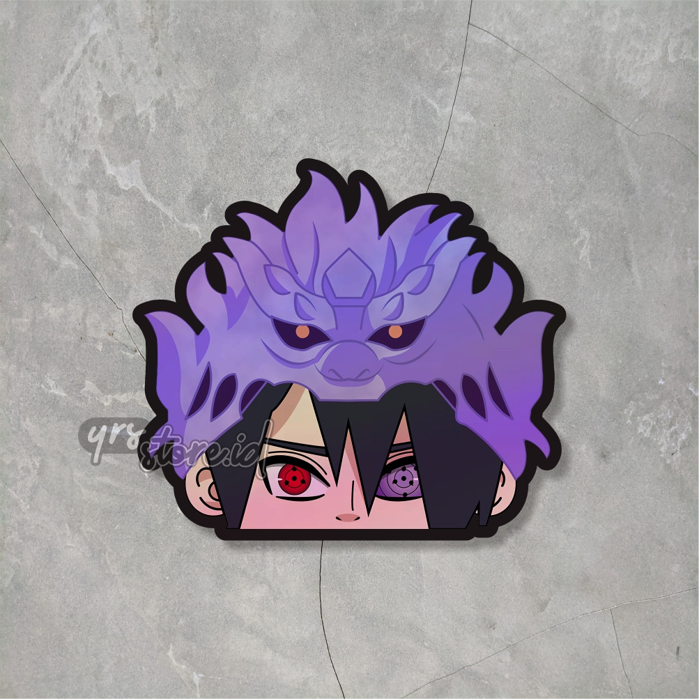 

[COD] Garskin Stiker Anime Hologram Susano Hat Peeker Ukuran 56 X 63 Cm Sasuke Label Custom Presisi Terlaris