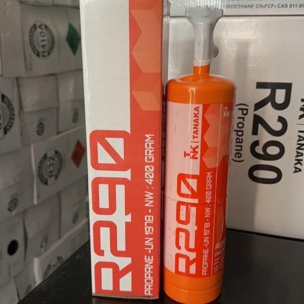:=:=:=:=] Freon Refrigerant R290 kaleng isi bersih 400 gram