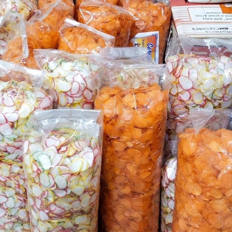 

Ter 5Kg Kerupuk Oren Merah Seblak Bawang Warna Warni Krupuk Mentah Enak Wangi