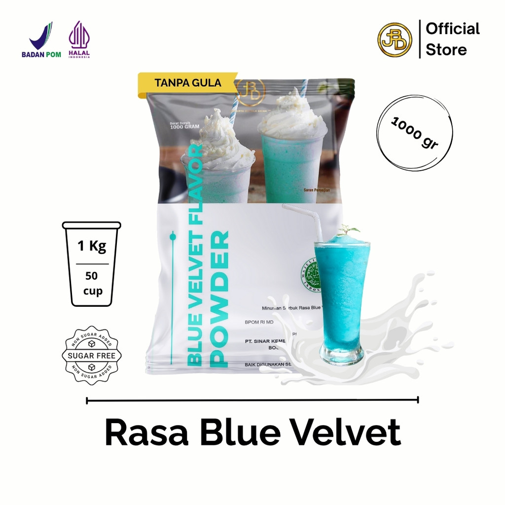 

Bubuk Minuman Premium BLUE VELVET -Jakarta Bubble Drink | BPOM&HALAL