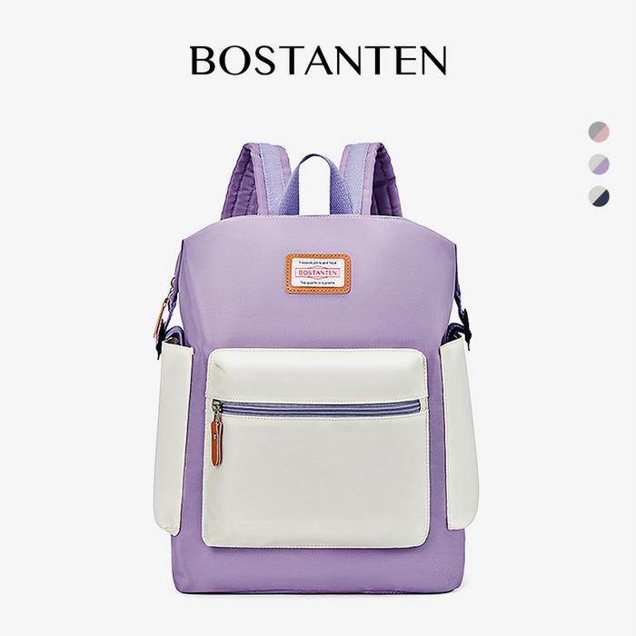 Bostanten Tas Ransel Wanita / Backpack Wanita / Bahan Nilon / Tahan Air