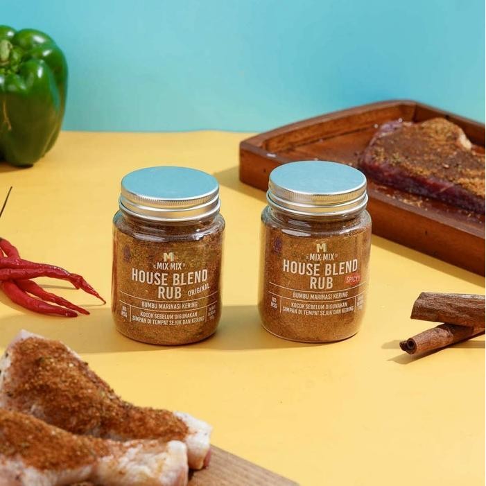 

[Paket 2 Botol] Mixmix Dry Rub Bumbu Marinasi Serbaguna No Msg 110Gr