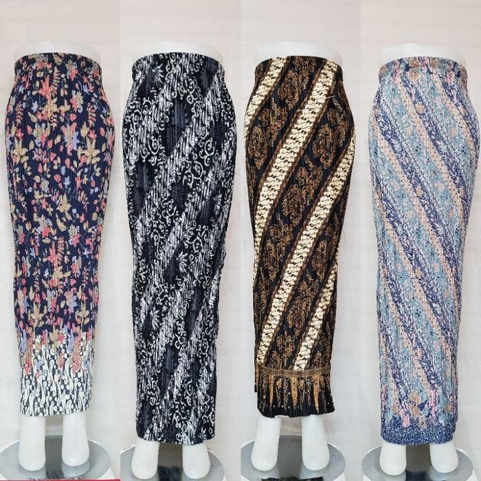 Premium ( 200 Motif - Part 1 ) Real Pict Rok Plisket Batik / Rok Plisket / Bawahan Kebaya / Rok Keba