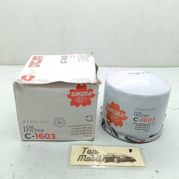 Filter Oli Civic Wonder 84-86 Accord C1603 Sakura Kualitas Mutu