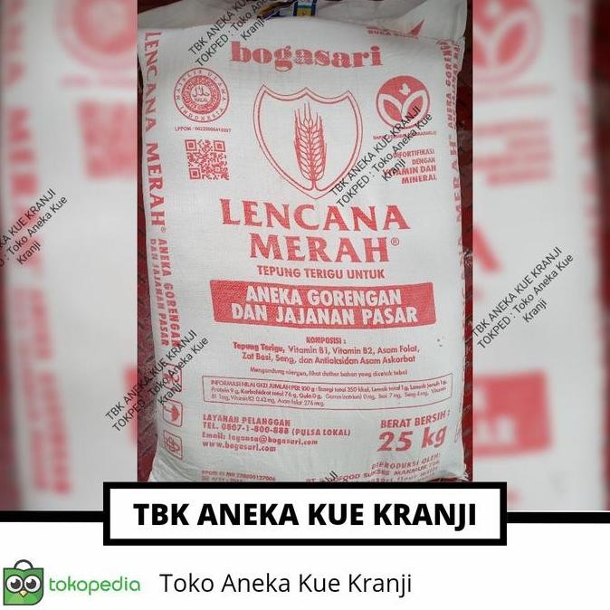 

Lencana Merah Tepung Terigu 25 Kg Bogasari 1 Bal