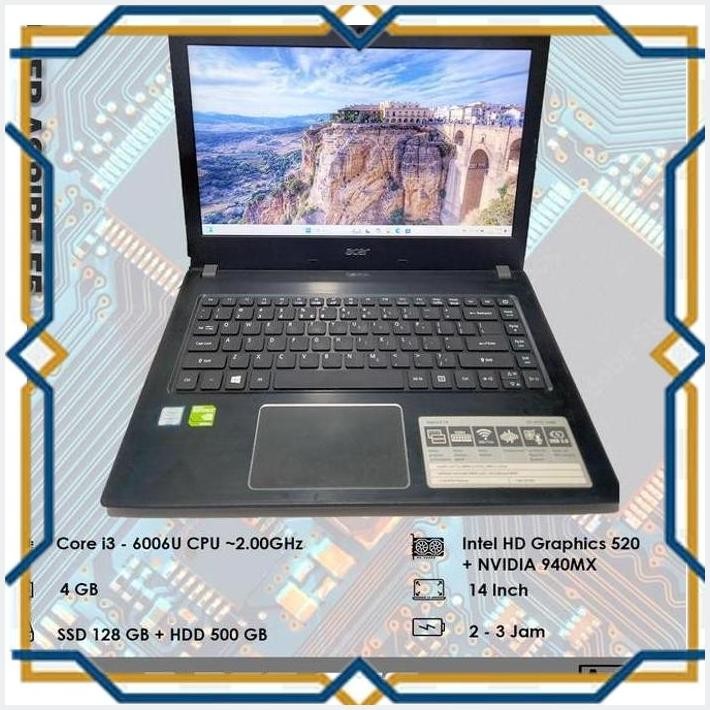 [ART] ACER ASPIRE E5 - 475 - CORE I3 - GEN 6 TH - SUDAH SSD