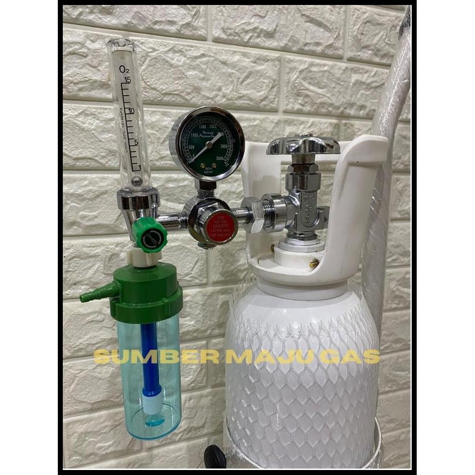 Tabung Oksigen 1M3 Lengkap Siap Pakai Termurah